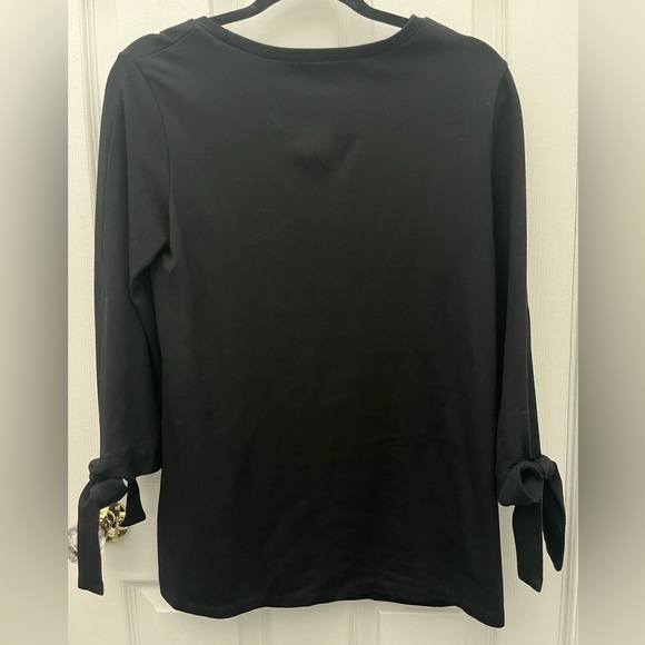 Halogen Black Top with Bows - Picture 9 of 9